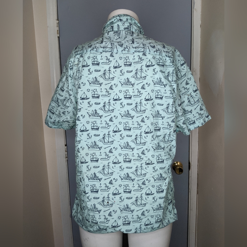 Nautical Print Button Up - Picture 6 of 11